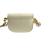 Dior Bobbi Small CD Logo Box Calf Leather Shoulder Bag White — view 4
