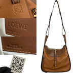 Loewe Hammock Small Anagram Logo Leather Shoulder Bag Brown — view 4