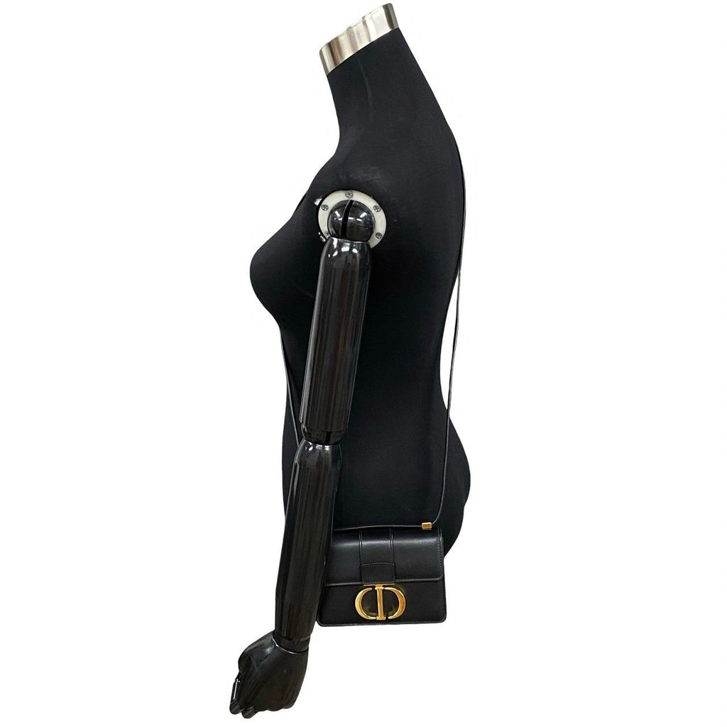 Dior Montaigne CD Logo Calf Leather Mini Shoulder Bag Black — view 2