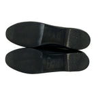 Hermes Flat Shoes 36 Black Embossed Exlibris Leather — view 4