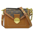Louis Vuitton LV Sac Biface Monogram Reverse 3way Shoulder Bag Brown