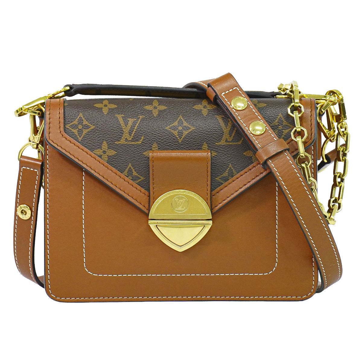 Louis Vuitton LV Sac Biface Monogram Reverse 3way Shoulder Bag Brown