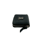 Louis Vuitton Lockme Zippy Coin Purse Leather Round Zip Case Black — view 5