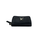 Louis Vuitton Lockme Zippy Coin Purse Leather Round Zip Case Black — view 6