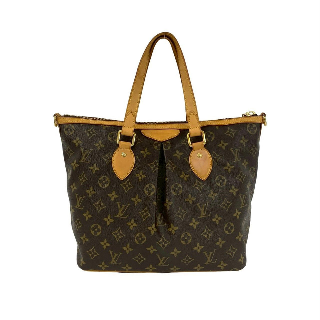 Louis Vuitton Palermo PM Monogram Leather 2-Way Shoulder Bag Tote Brown — view 3