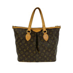 Louis Vuitton Palermo PM Monogram Leather 2-Way Shoulder Bag Tote Brown — view 3