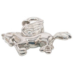 Hermes Cadena Pegasus Limited Bag Charm Vintage Horse Silver — view 8