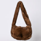 Fendi Bag Fur Leather Brown Silver — view 2