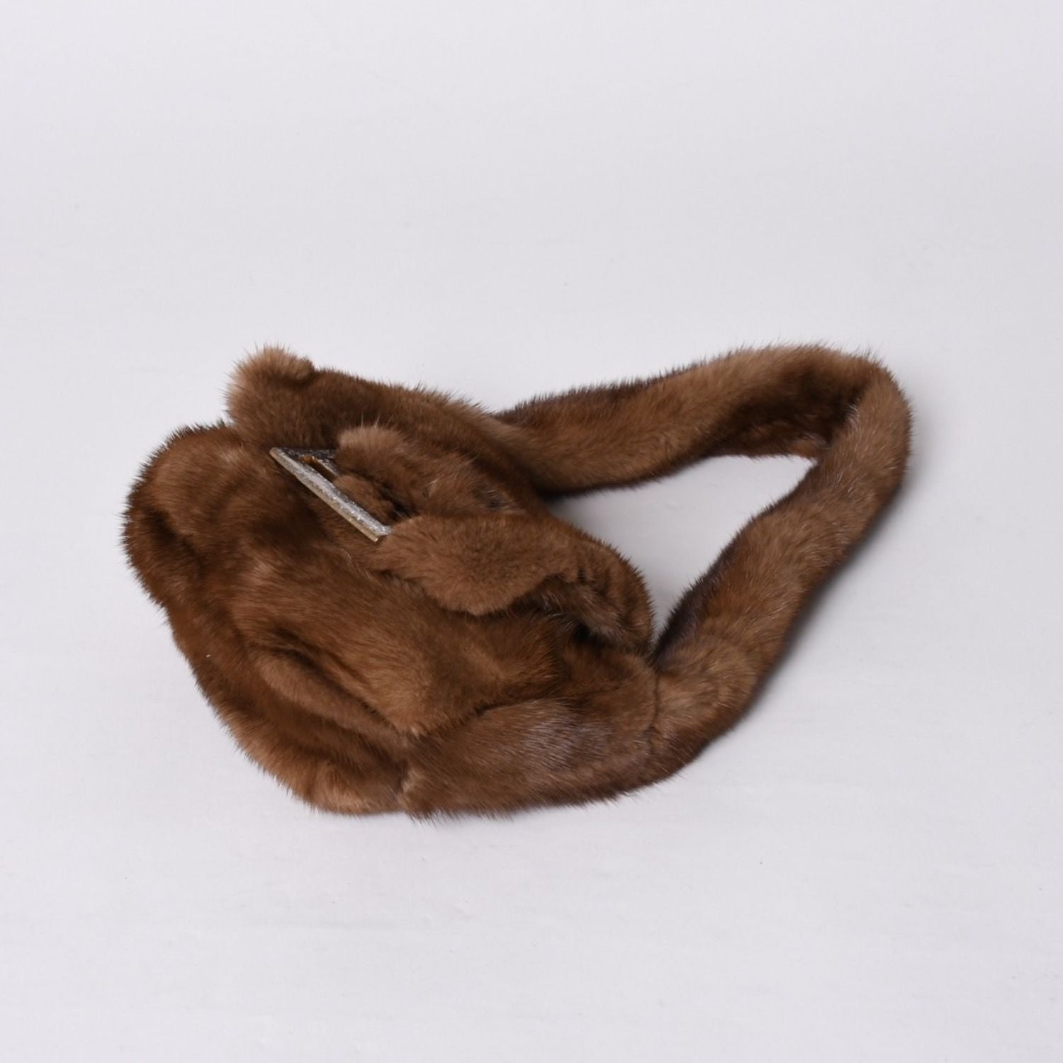 Fendi Bag Fur Leather Brown Silver — view 5