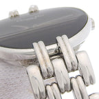 Dior Bakira Stainless Steel Silver Quartz Analog Display Black Dial Watch — view 8