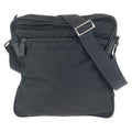 Prada Tessuto Black Silver Nylon Shoulder Bag