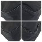 Prada Tessuto Black Silver Nylon Shoulder Bag — view 3