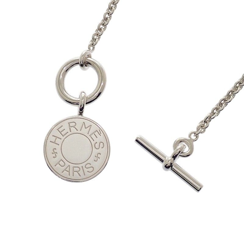 Hermes Amulet Exlibris Necklace 925 Sterling Silver — view 4