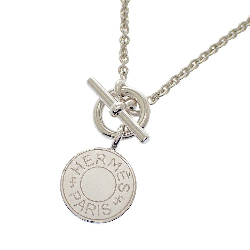 Hermes Amulet Exlibris Necklace 925 Sterling Silver