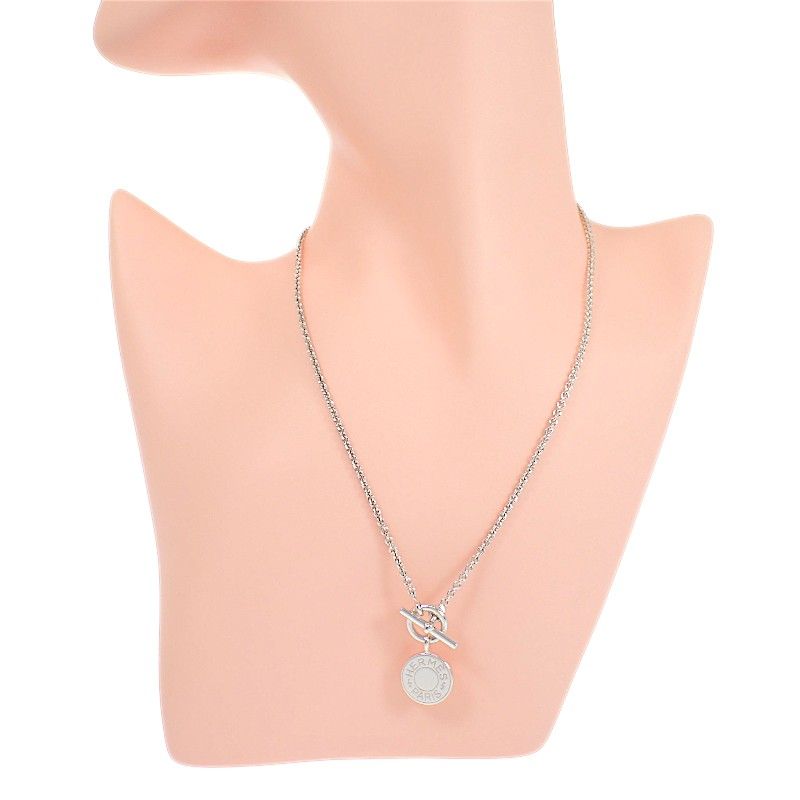 Hermes Amulet Exlibris Necklace 925 Sterling Silver — view 3