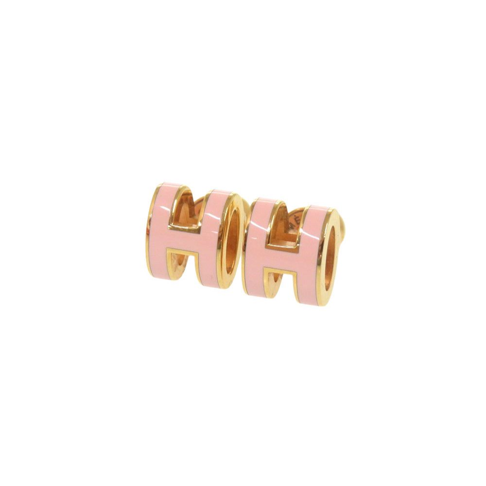 Hermes Pop Mini Pink Gold Earrings