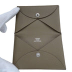 Hermes Card Case Calvi Veau Epsom Top Business Holder Simple — view 4