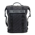 Dior Safari Backpack Black Oblique Peacock Canvas