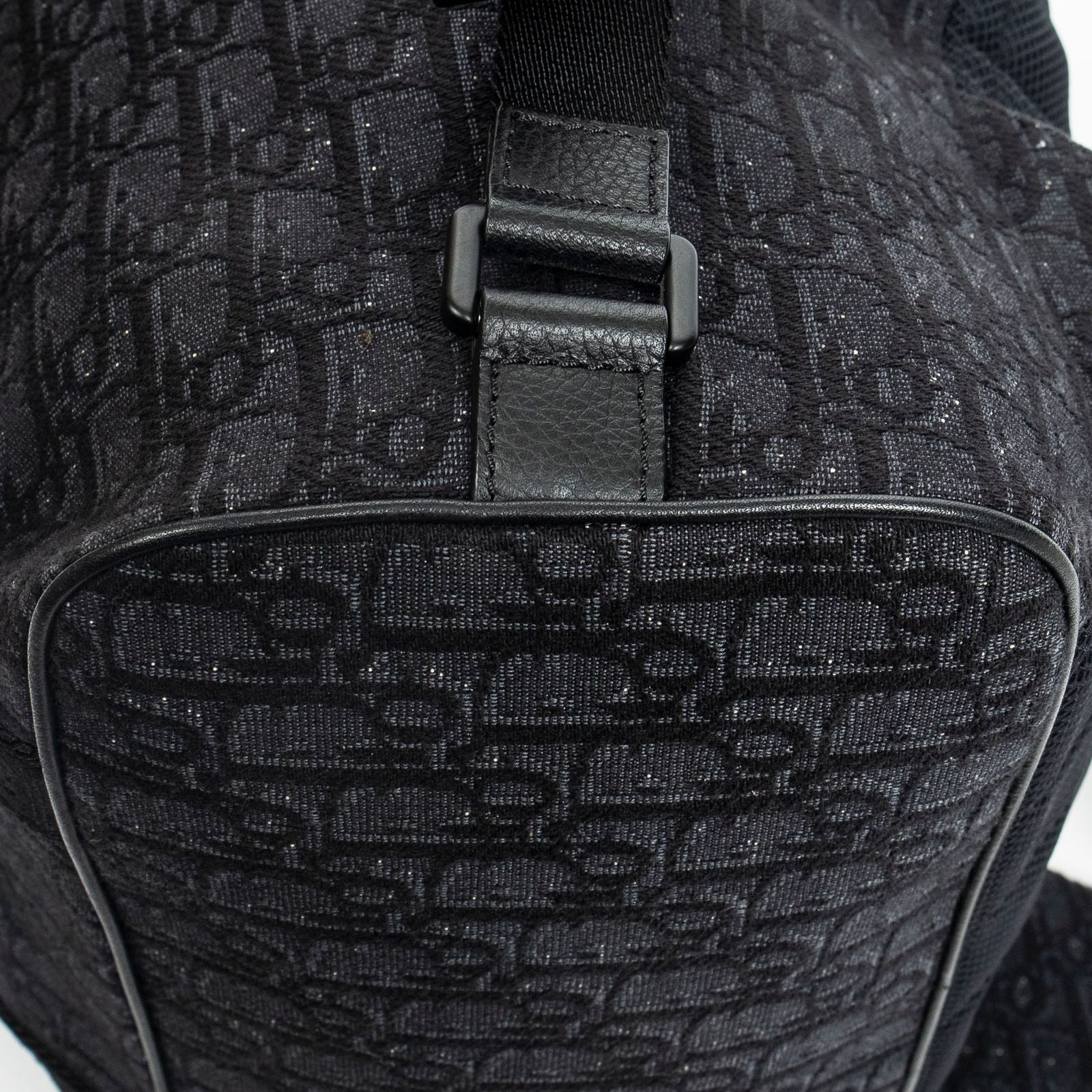Dior Safari Backpack Black Oblique Peacock Canvas — view 7