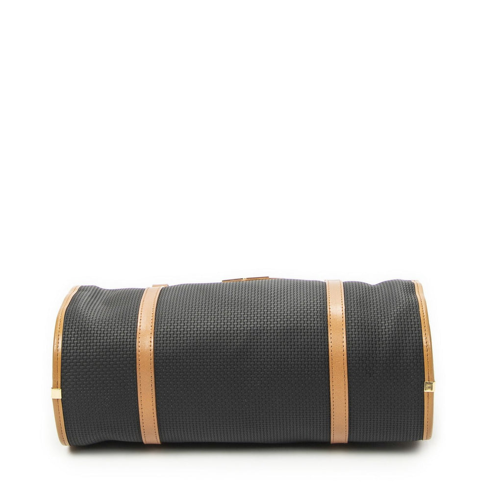 Saint Laurent Yves Vintage Barrel Bag Black Brown Van Gogh Canvas — view 6