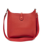 Hermes Evelyne I Rouge Epsom Leather Messenger Bag — view 5