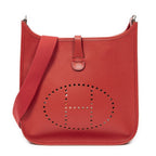 Hermes Evelyne I Rouge Epsom Leather Messenger Bag