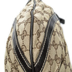 Gucci Abbey Shoulder Bag Beige Dark Brown GG Canvas — view 8