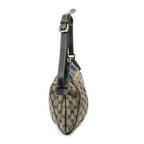 Gucci Abbey Shoulder Bag Beige Dark Brown GG Canvas — view 3