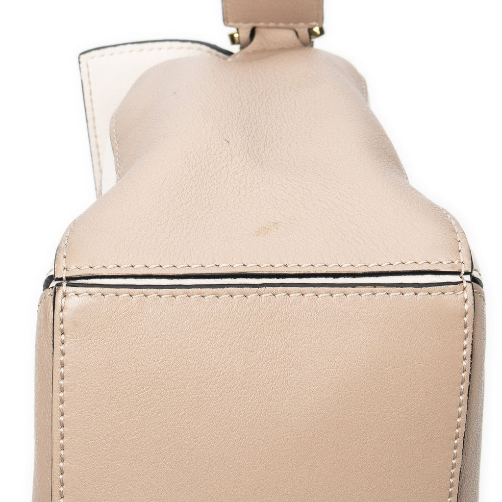 Loewe Mini Puzzle Bag Beige Calfskin Leather — view 7