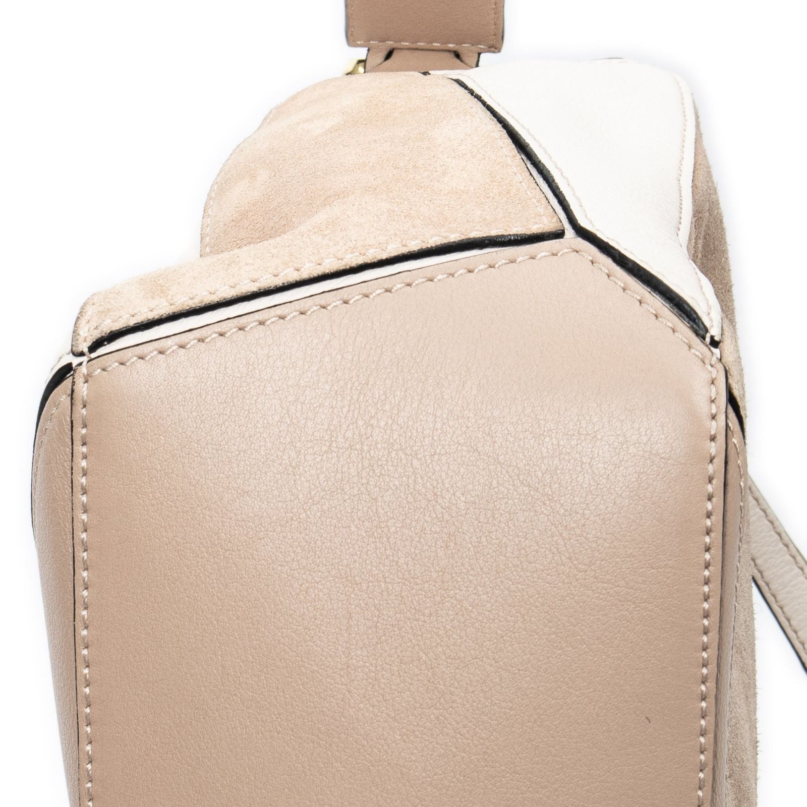 Loewe Mini Puzzle Bag Beige Calfskin Leather — view 8