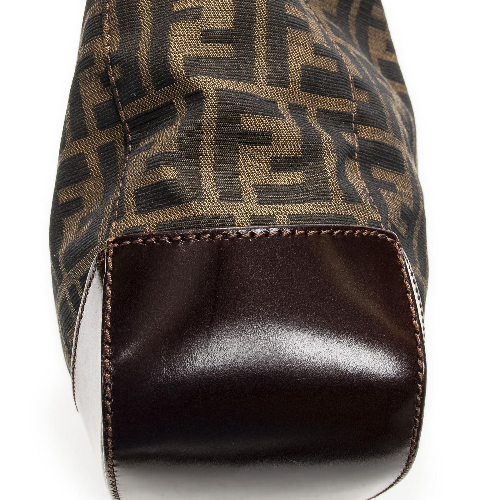 Fendi Radio Pun Tote Brown Zucca Canvas — view 7