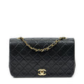 Chanel Mademoiselle Full Flap Black Quilted Lambskin Leather