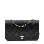 Chanel Mademoiselle Full Flap Black Quilted Lambskin Leather