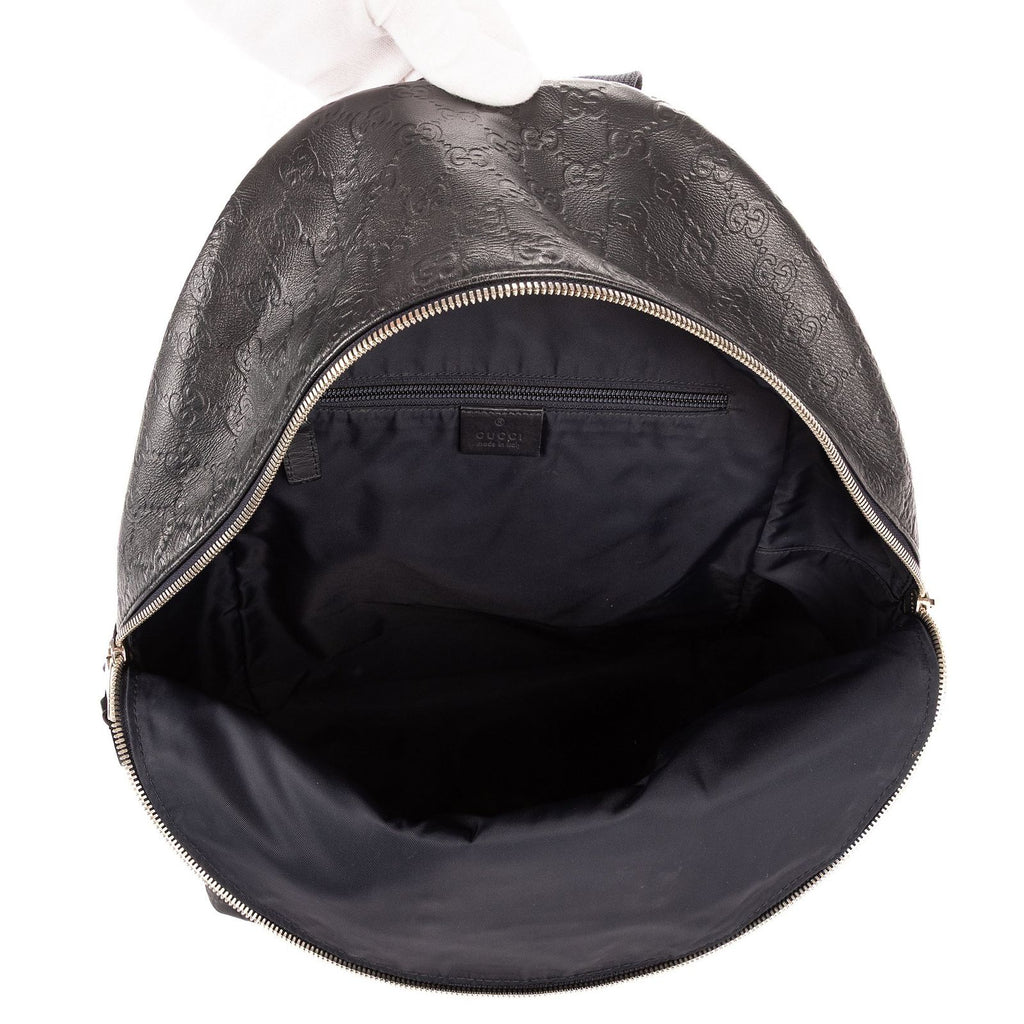 Gucci Rider Backpack Navy Guccissima — view 9