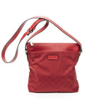 Gucci Square Zip Crossbody Red GG Nylon Canvas