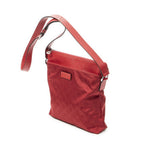 Gucci Square Zip Crossbody Red GG Nylon Canvas — view 2
