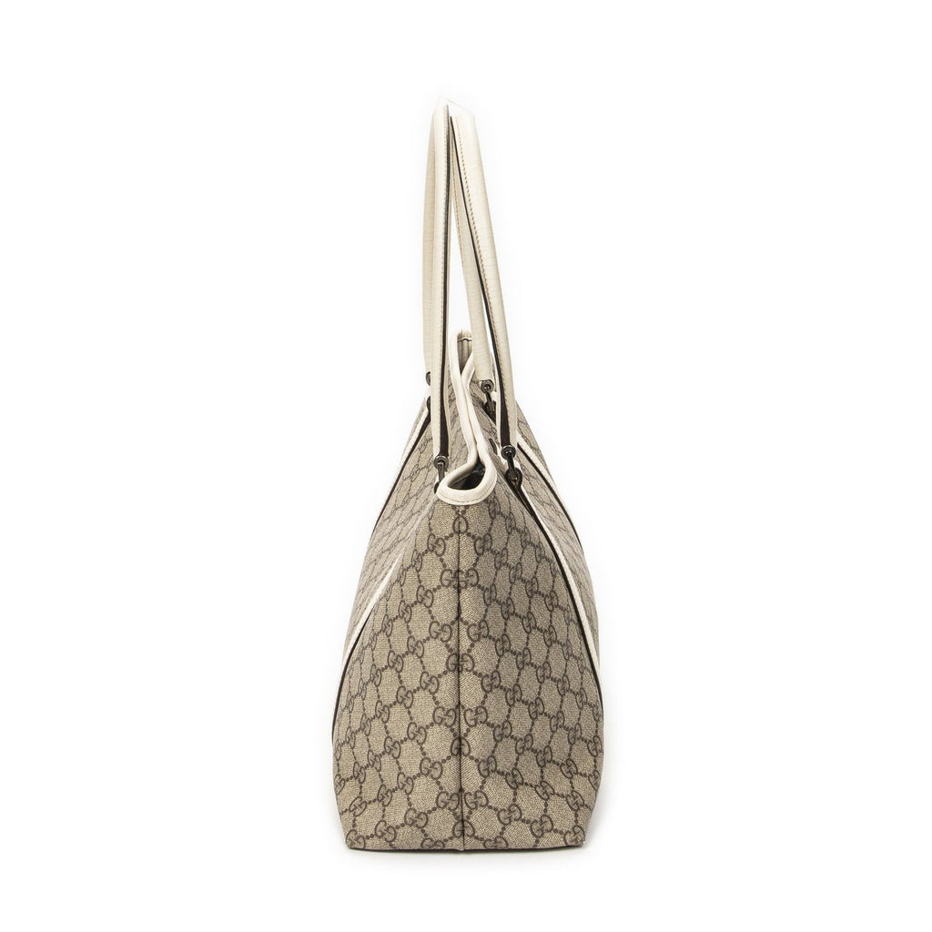 Gucci Joy Tote Beige Ivory Supreme Canvas — view 4