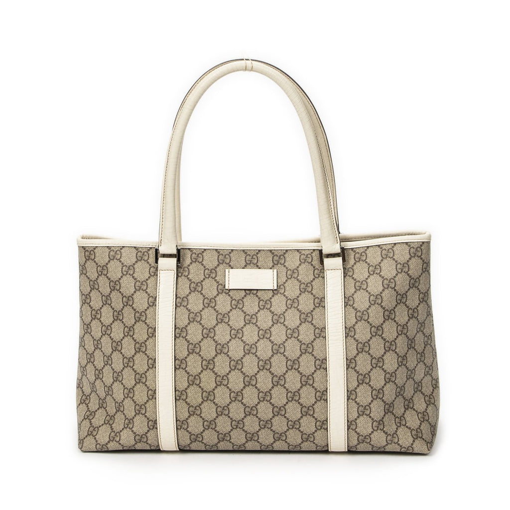 Gucci Joy Tote Beige Ivory Supreme Canvas