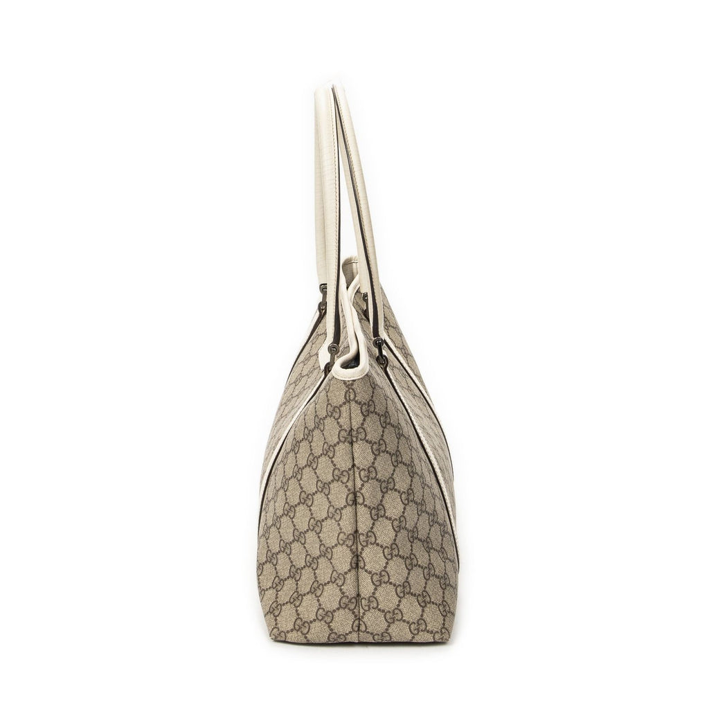 Gucci Joy Tote Beige Ivory Supreme Canvas — view 3