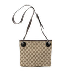 Gucci Eclipse Crossbody Shoulder Bag Beige Brown GG Canvas