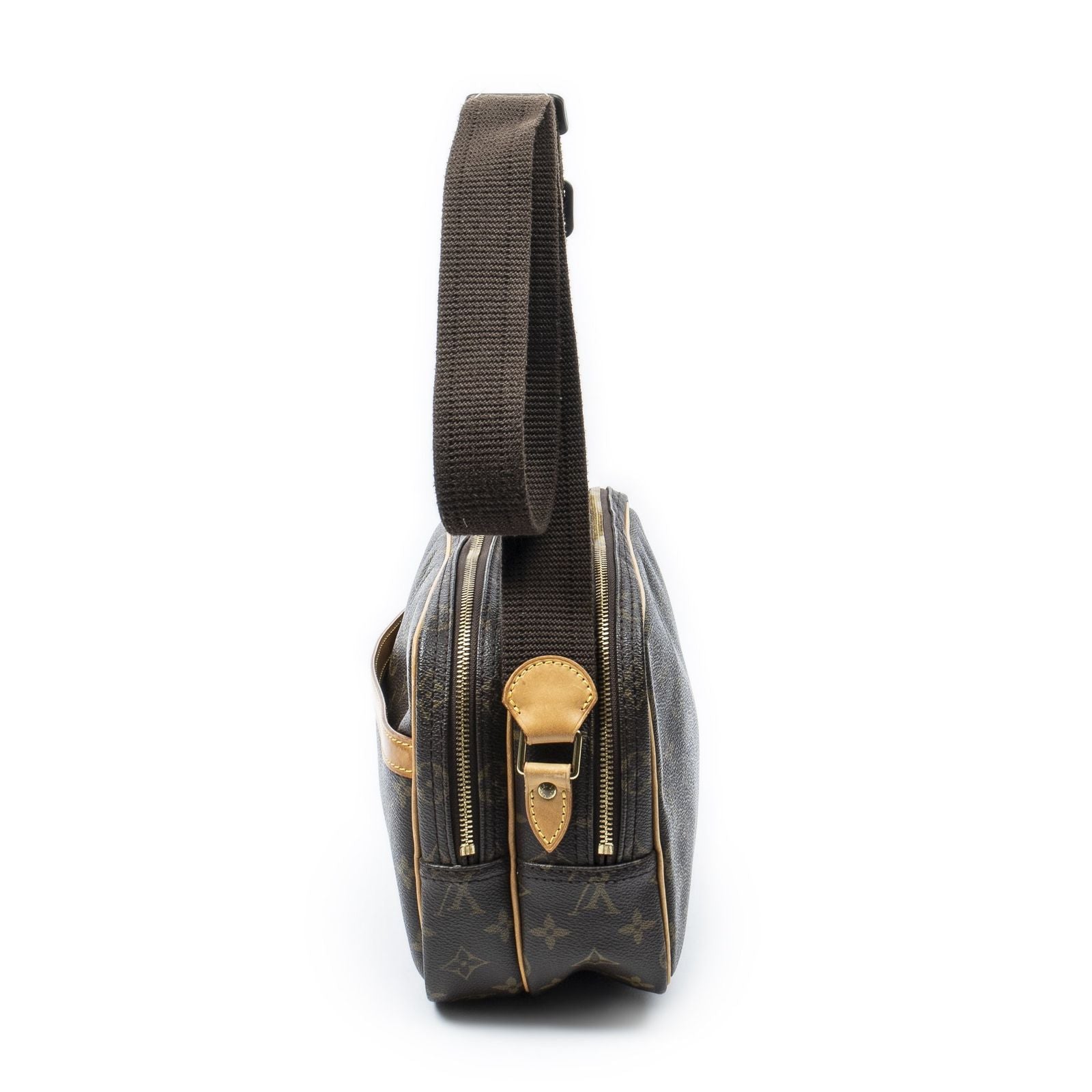 Louis Vuitton Reporter Brown Monogram Canvas Messenger Bag — view 3