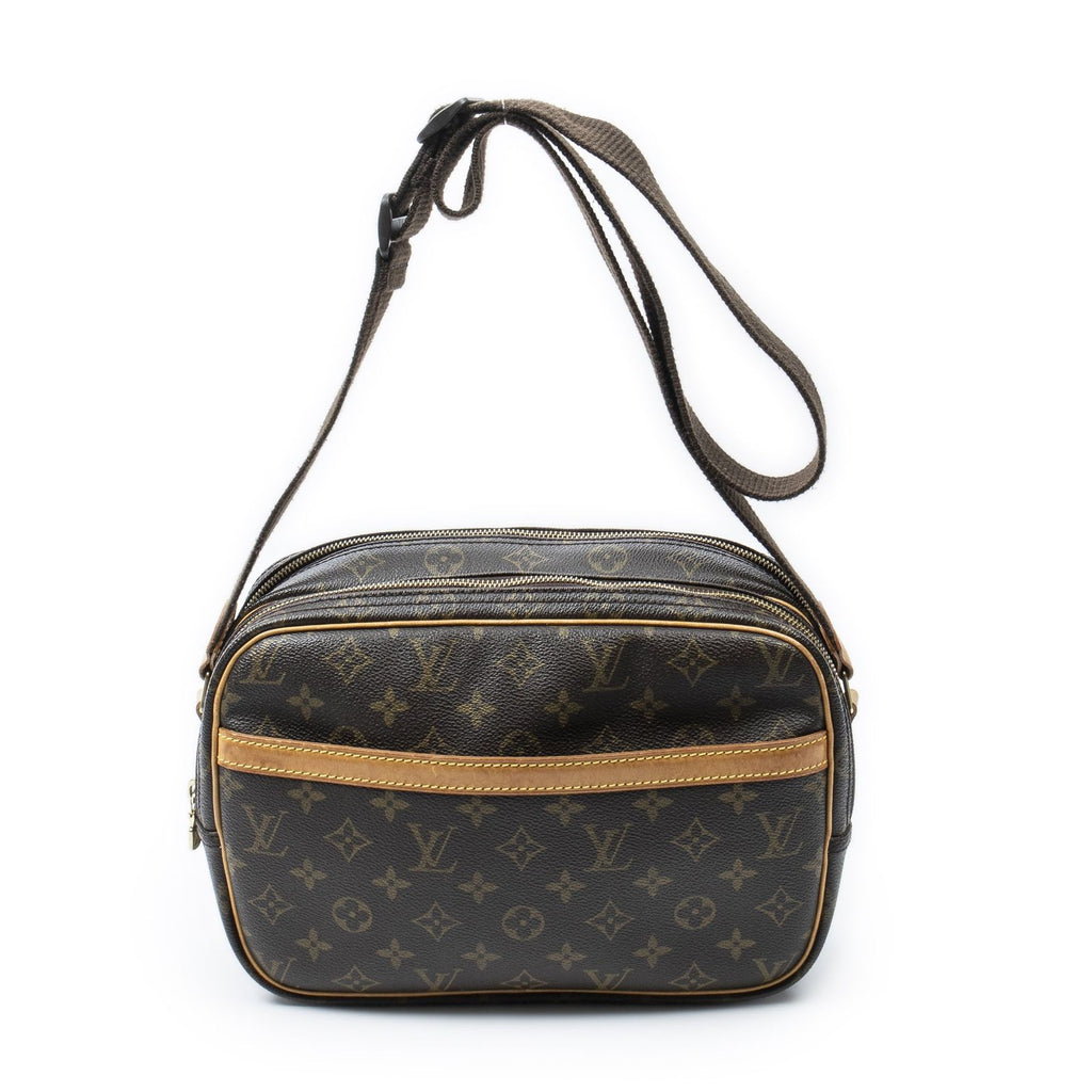 Louis Vuitton Reporter Brown Monogram Canvas Messenger Bag