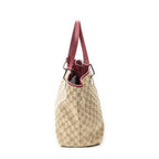 Gucci Large Eclipse Tote Beige Fuchsia GG Canvas — view 3