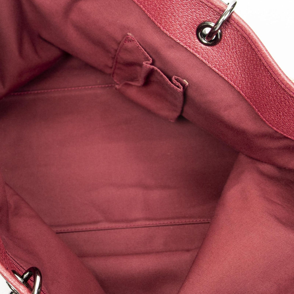 Gucci Large Eclipse Tote Beige Fuchsia GG Canvas — view 9