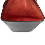 Celine Tricolor Trapeze Black Light Brown Red Calfskin Leather Messenger Bag — view 8