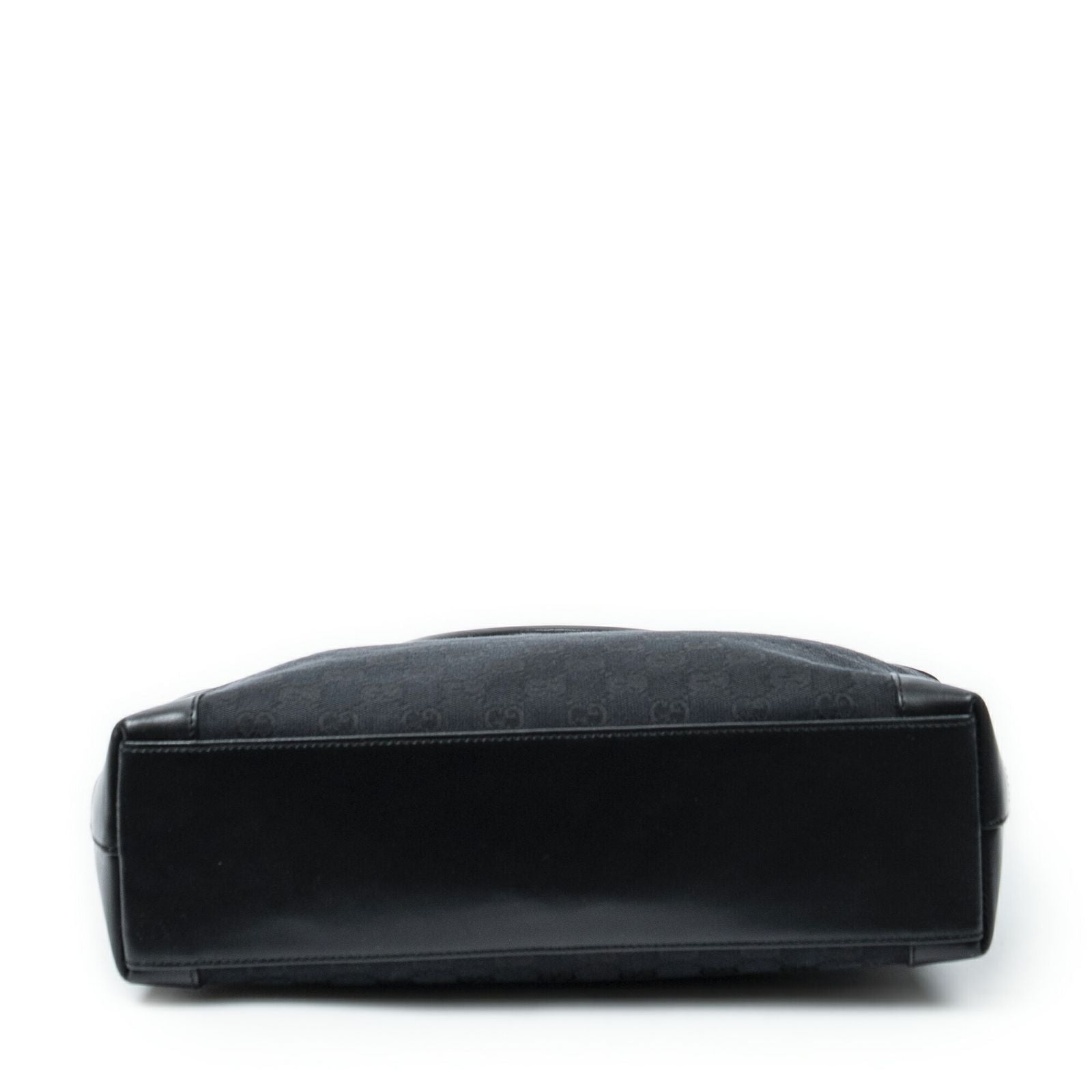 Gucci Zip Shopping Tote Black GG Canvas — view 6