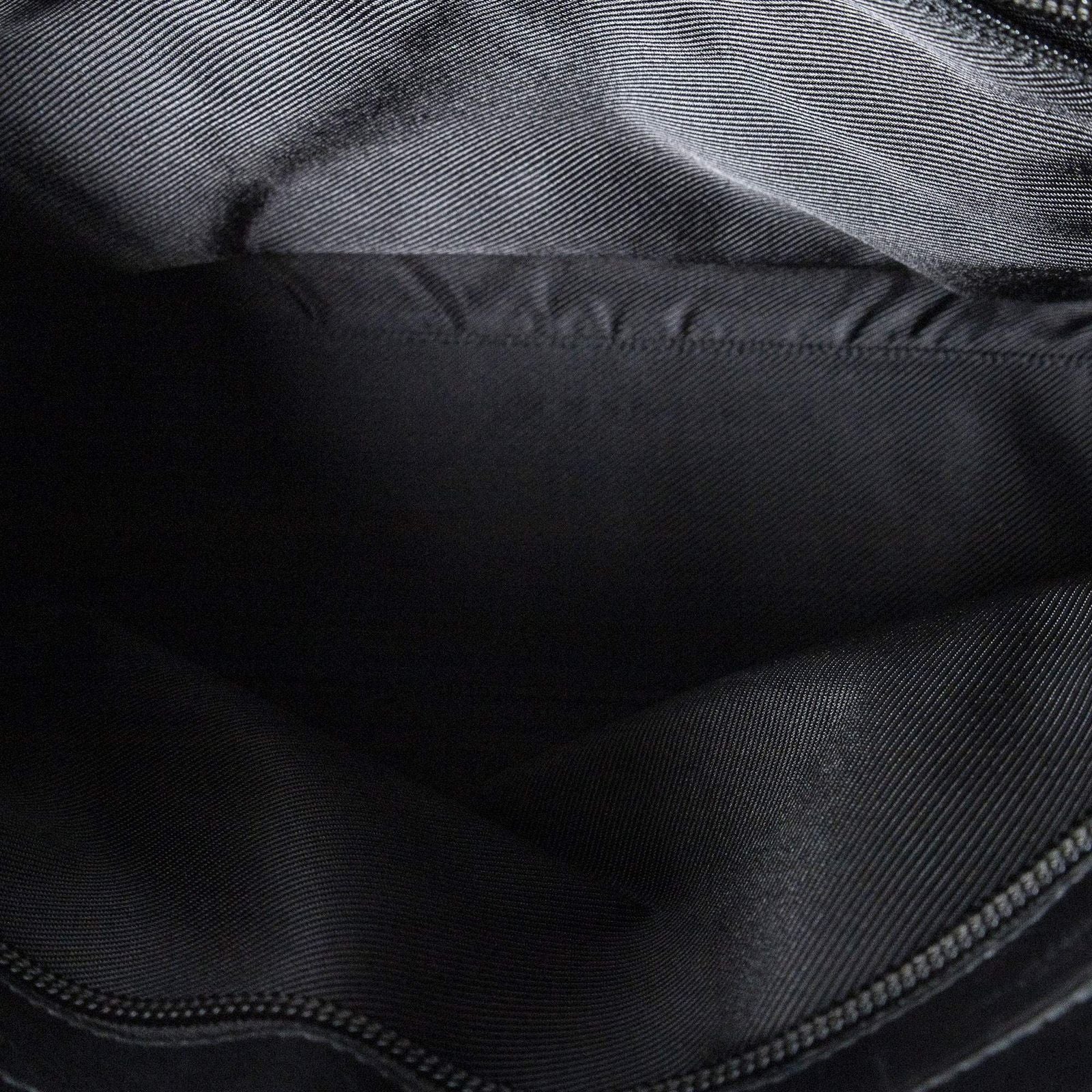 Gucci Zip Shopping Tote Black GG Canvas — view 9