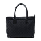 Gucci Zip Shopping Tote Black GG Canvas