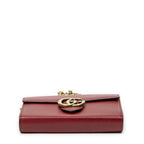 Gucci GG Marmont Wallet on Chainred Gray Calfskin Leather — view 6