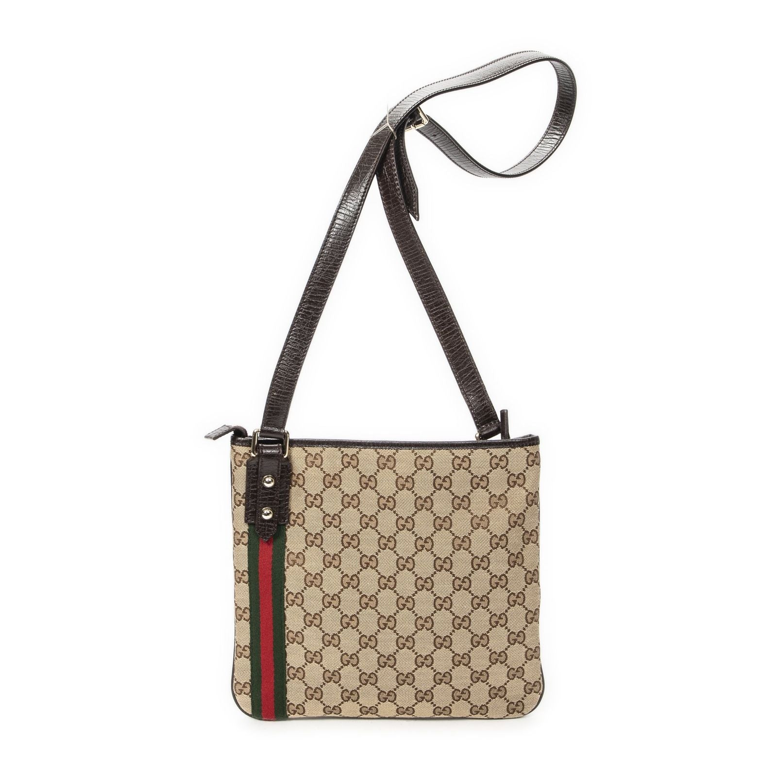 Gucci Web Jolique Crossbody Beige Brown GG Canvas — view 5